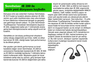 Sennheiser'ın Yeni Kulak İçi Kulaklığı IE 200 ile Sesin Yeni Dünyasını Keşfedin!