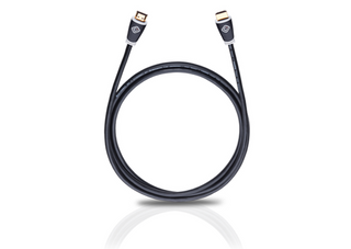 Oehlbach Easy Connect HDMI Ethernet kablosu 1.5 m / 2,5m Siyah