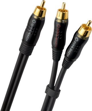 Oehlbach BOOOM Y/RCA Dönüştürücü Adaptör Kablo Mavi / Antrasit - 5mt / 10 mt Siyah