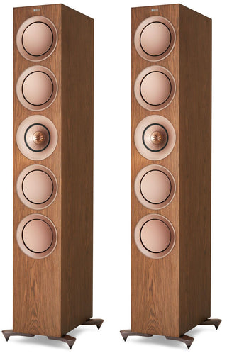 KEF R11 Kule Tipi Pasif HiFi Hoparlör (2'li Set) Ceviz Rengi