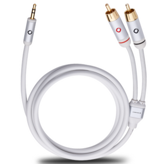 Oehlbach i-Connect J-35/R 300 RCA Phono Ses Kablosu (Beyaz / Siyah - 1.5 m / 3 m) Beyaz