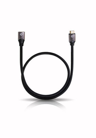 Oehlbach Black Magic High Speed Ethernet Destekli HDMI Uzatma Kablosu Siyah