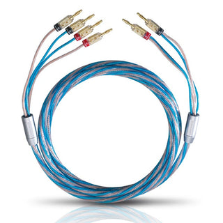 Oehlbach Bi Tech  Siyah Banana Uçlu bi-wiring Hoparlör Kablosu 2.5mm² / 4.0 mm²
