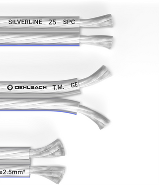 Oehlbach SP-25 1000 Gümüş Kaplama Hoparlör Kablosu 1,5mm² / 2,5mm² Detay