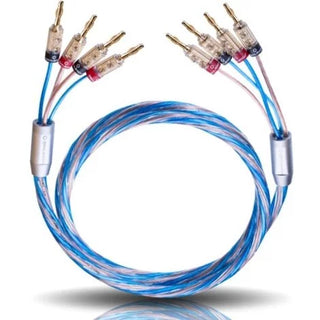 Oehlbach Bi Tech Siyah Banana Uçlu bi-amping Hoparlör Kablosu 2.5mm² / 4.0 mm² 3 Metre