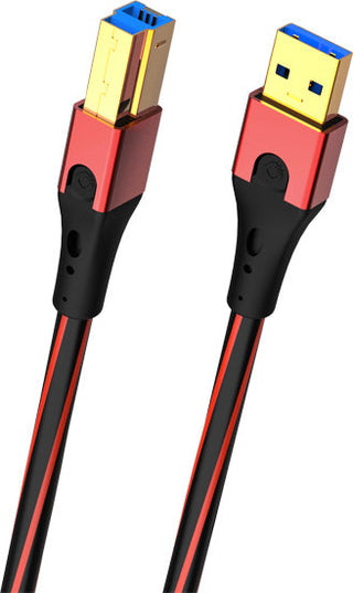 Oehlbach USB Evolution B3 USB 3.0 TipA/TipB Dönüştücü Kablo 1,5m Kırmızı Renk