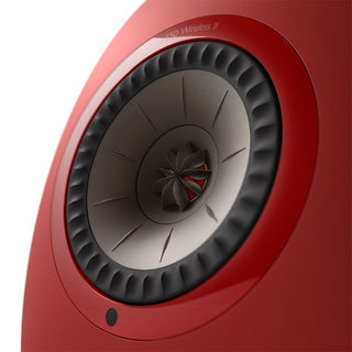 KEF LS50 Wireless II HiFi Hoparlör Seti Kırmızı Detay