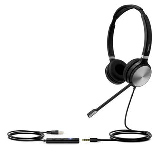 Yealink UH36-Duo Double Sided USB &amp; 3.5mm Jack UC Headphones
