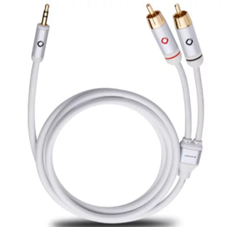 Oehlbach i-Connect J-35/R 300 RCA Phono Ses Kablosu Beyaz 1.5 m