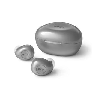 KEF Mu3 True Wireless In-Ear Bluetooth Headphones Silver Gray