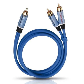 Oehlbach BOOOM Y/RCA Dönüştürücü Adaptör Kablo Mavi 3 Metre